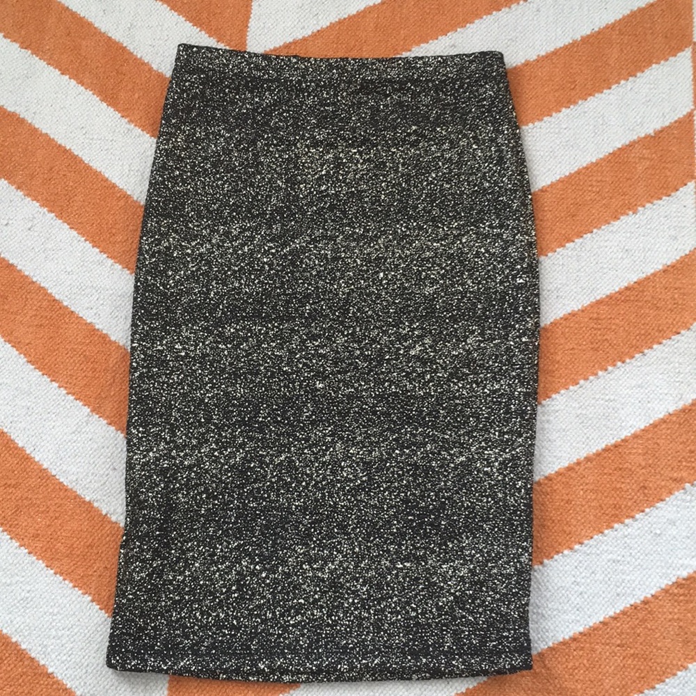 Black and gold skirt
